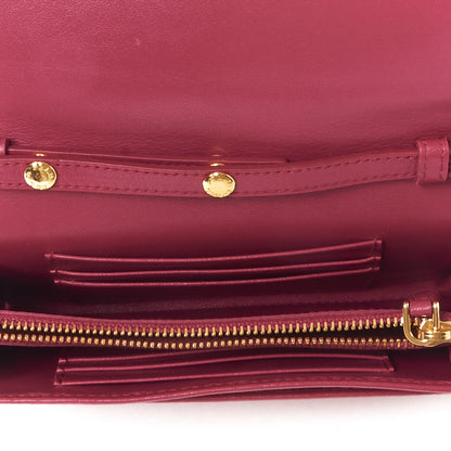 Prada Tessuto Quilted Mini Crossbody Wallet Ibisco 6 of 8