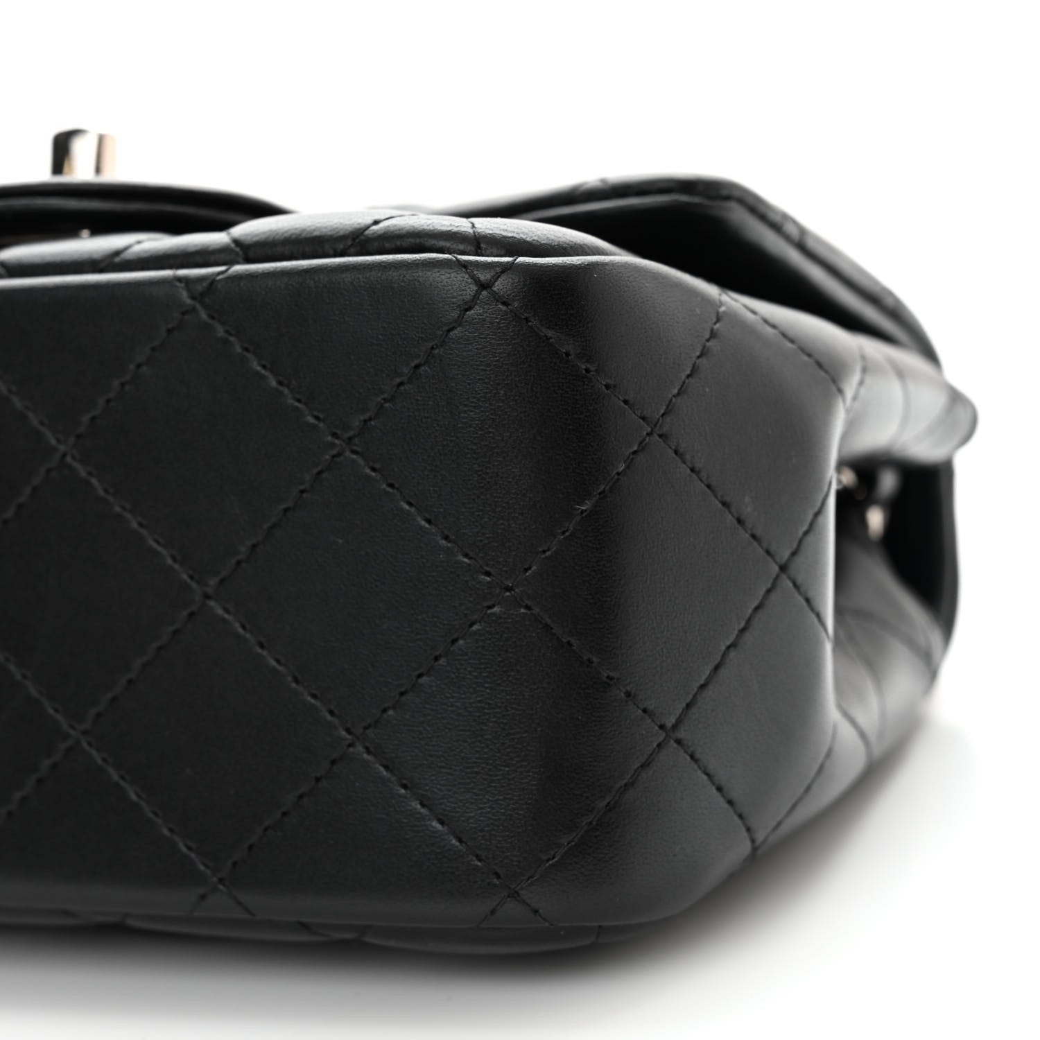 Chanel Lambskin Quilted Mini Square Flap Black 10 of 14