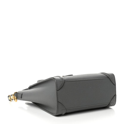 Celine Baby Drummed Calfskin Nano Luggage Kohl 3 of 4