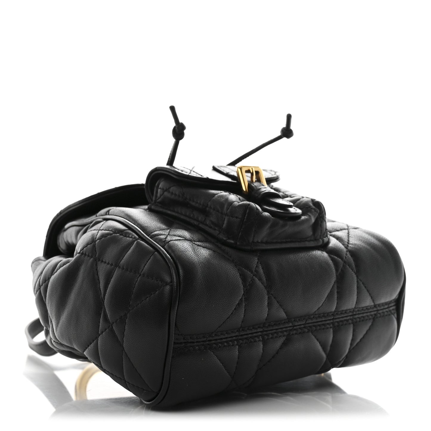 Lambskin Macrocannage Small Caro Backpack Black