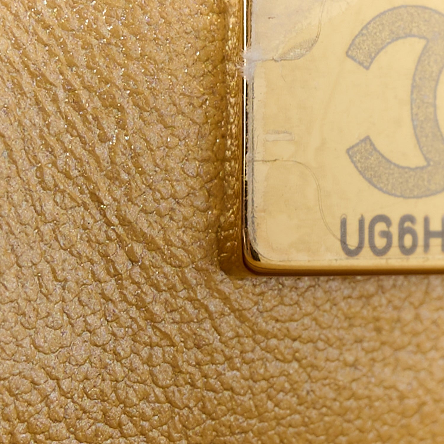 Chanel Metallic Lambskin Resin Quilted Top Handle Mini Flap Gold 8 of 11