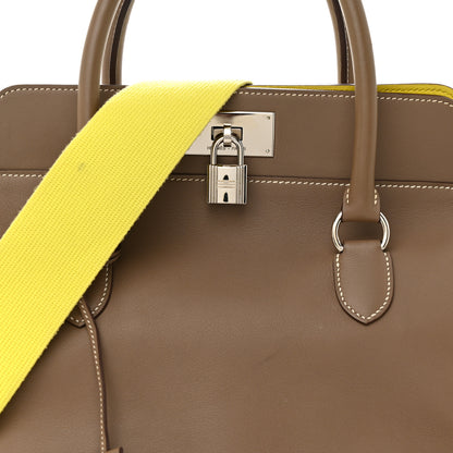Hermes Swift Verso Toolbox 26 Etoupe Lime 8 of 16