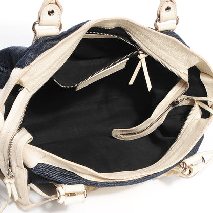 Balenciaga Chevre Denim Classic Hardware City Natural 5 of 14