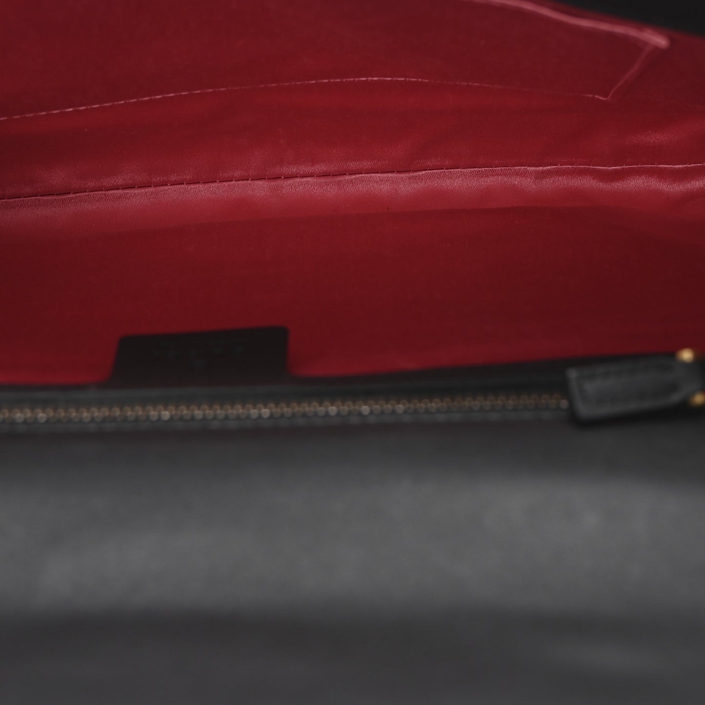 Velvet Matelasse GG Marmont Clutch Black
