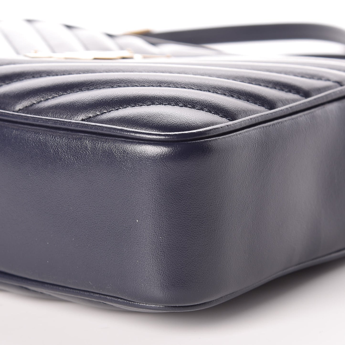 Calfskin Matelasse Monogram Lou Camera Bag Navy