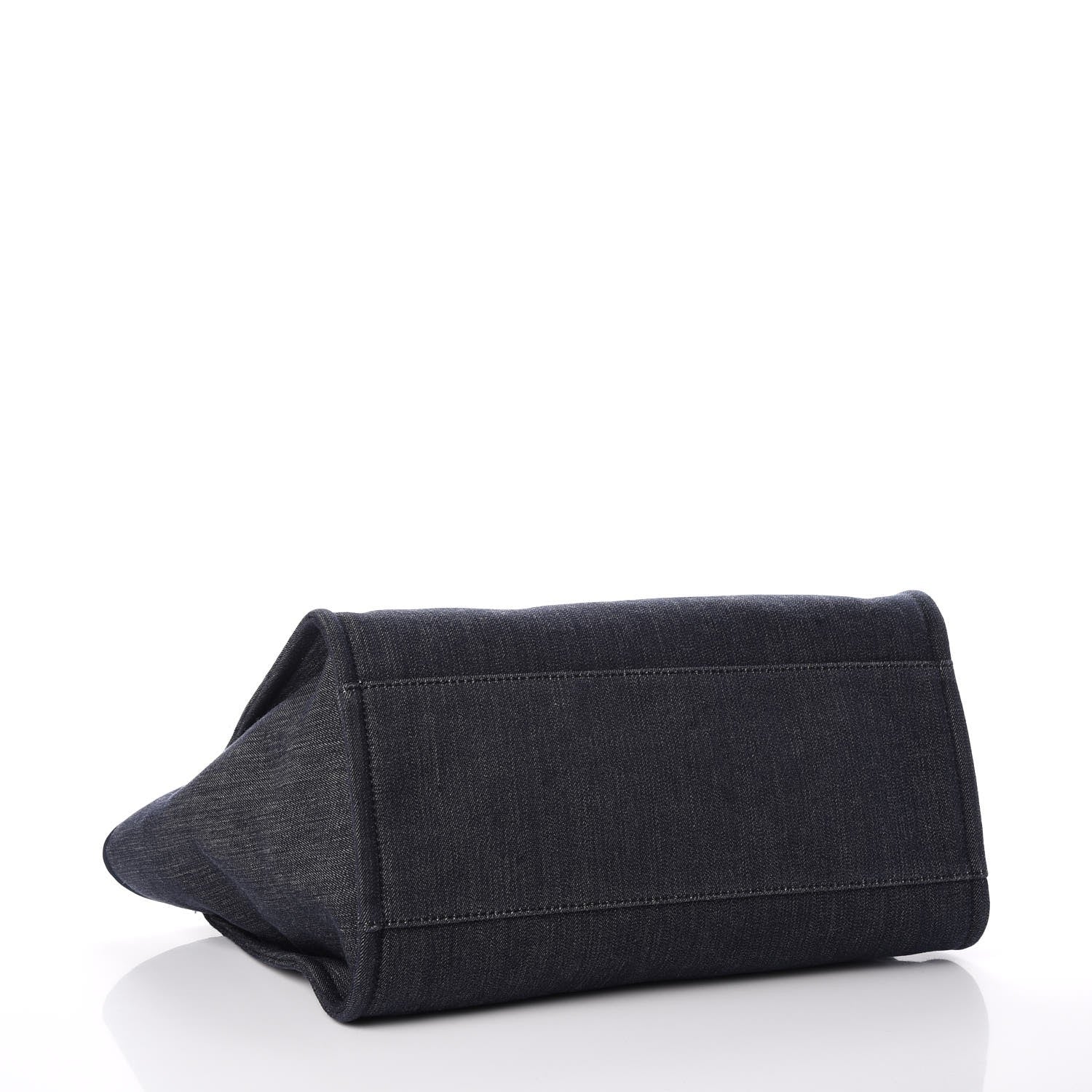 Chanel Denim Large Deauville Tote Dark Blue 4 of 7