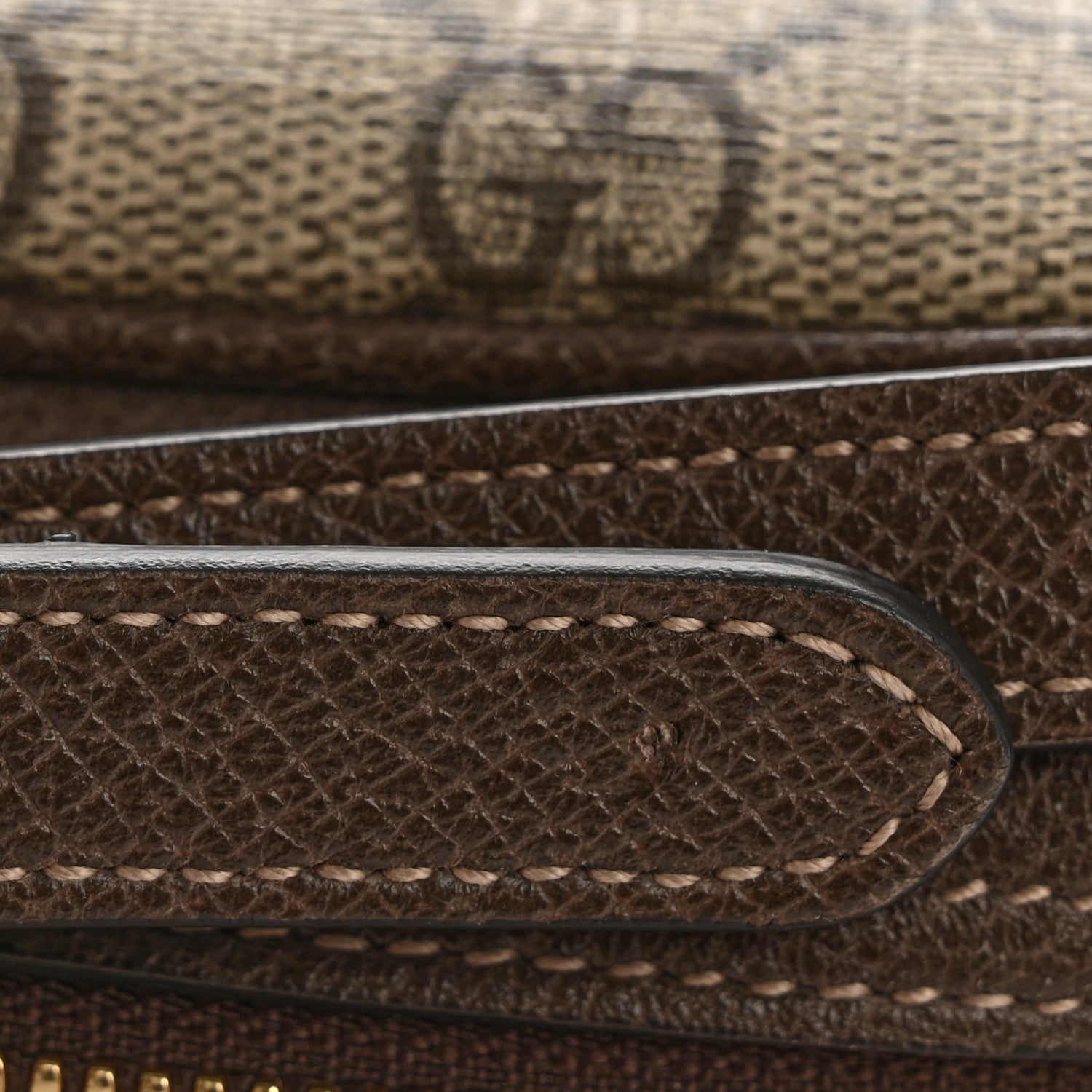 Gucci GG Supreme Monogram Web Small Ophidia Shoulder Bag Brown 14 of 15