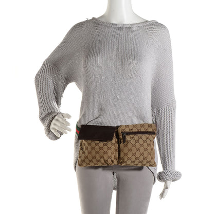 Gucci Monogram Web Belt Bag Dark Brown 2 of 7