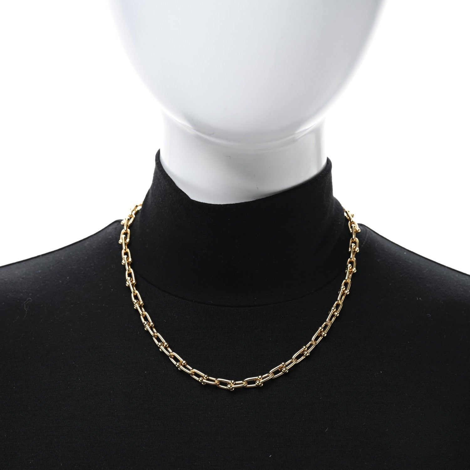 Tiffany 18K Yellow Gold Small HardWear Link Necklace 3 of 4