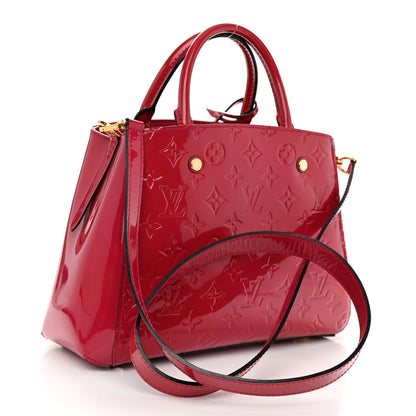 Louis Vuitton Vernis Montaigne BB Cherry 3 of 9