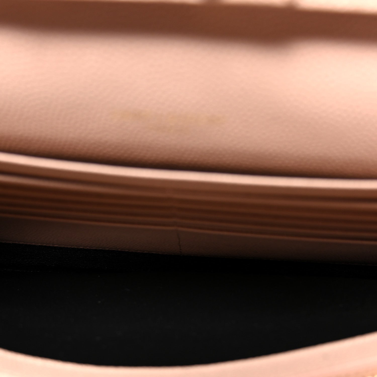 Saint Laurent Grain De Poudre Matelasse Chevron Monogram Chain Wallet Pale Pink 5 of 9
