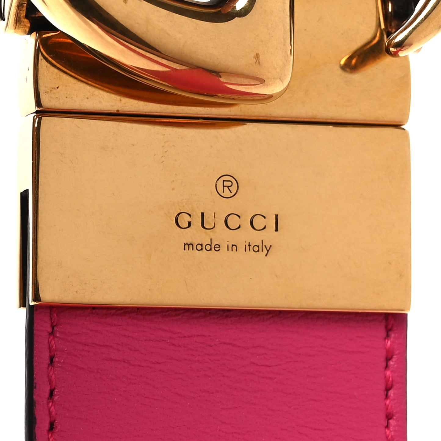 Plutone Calfskin 37mm GG Marmont Reversible Belt 95 38 Fuschia Pink