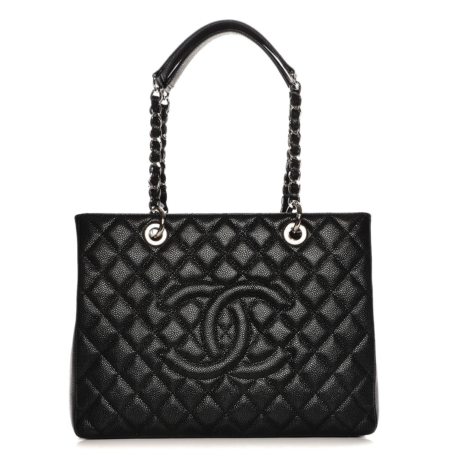 Chanel Caviar Quilted Grand Shopping Tote GST Black 1 of 8