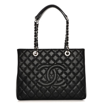 Chanel Caviar Quilted Grand Shopping Tote GST Black 1 of 8