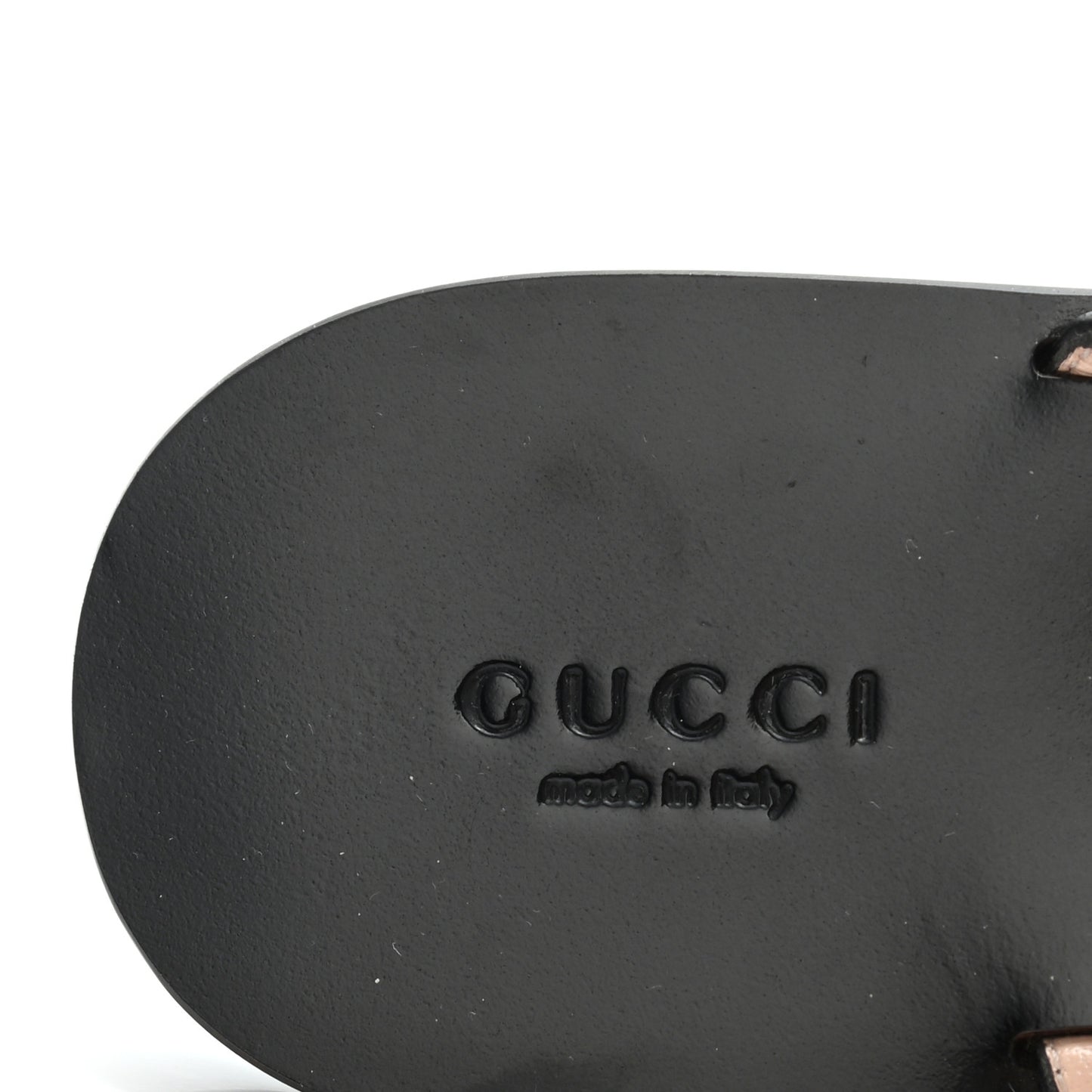 Calfskin GG Marmont Thong Sandals 37 Black