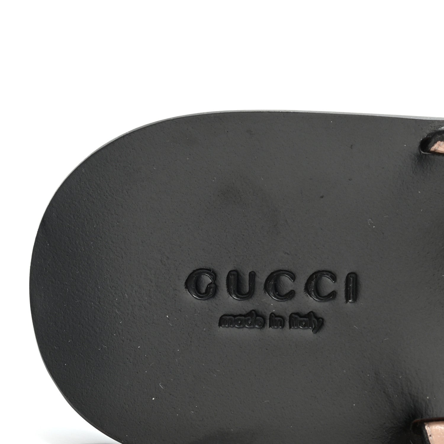 Gucci Calfskin GG Marmont Thong Sandals 37 Black 6 of 11