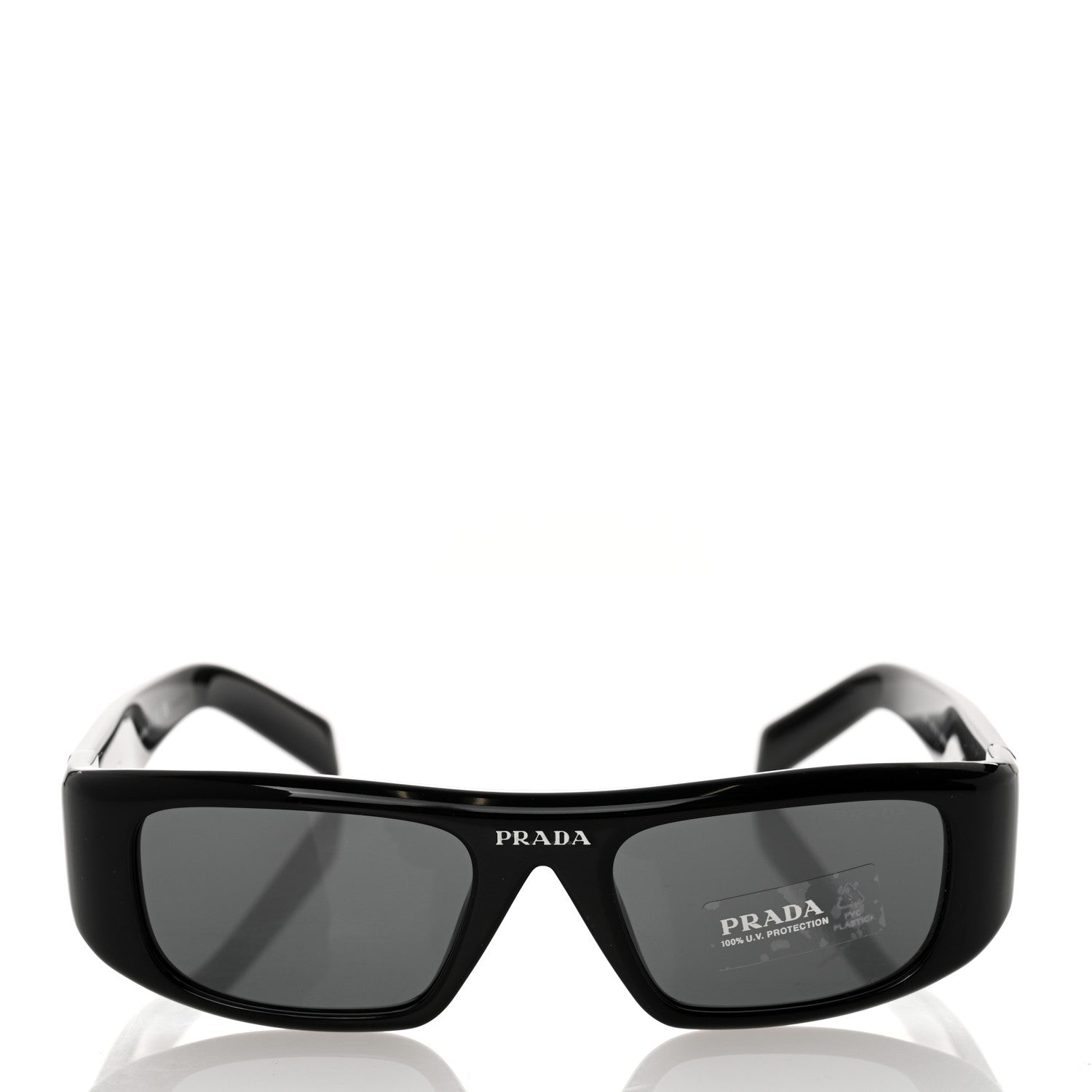Prada Acetate Sunglasses SPR 20W Black 2 of 8
