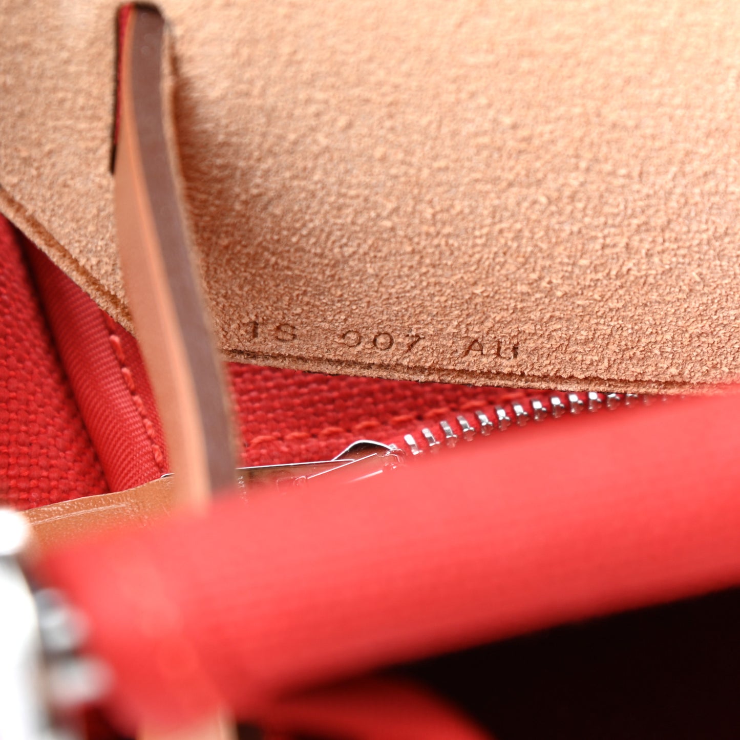 Vache Hunter Toile Herbag Zip 31 PM Rouge Tomate Natural