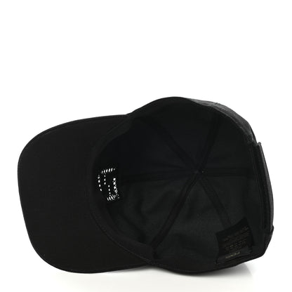 Fendi Cotton FF Ajour Embroidered Baseball Hat 58 Black 7 of 8