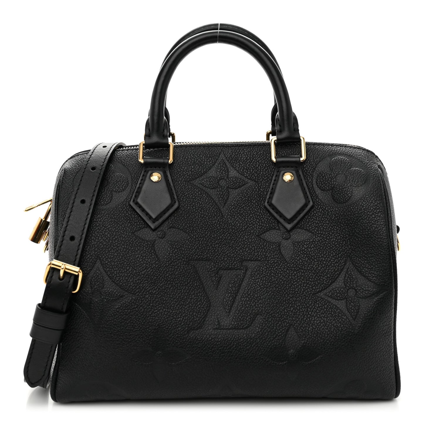 Empreinte Monogram Giant Speedy Bandouliere 25 Black