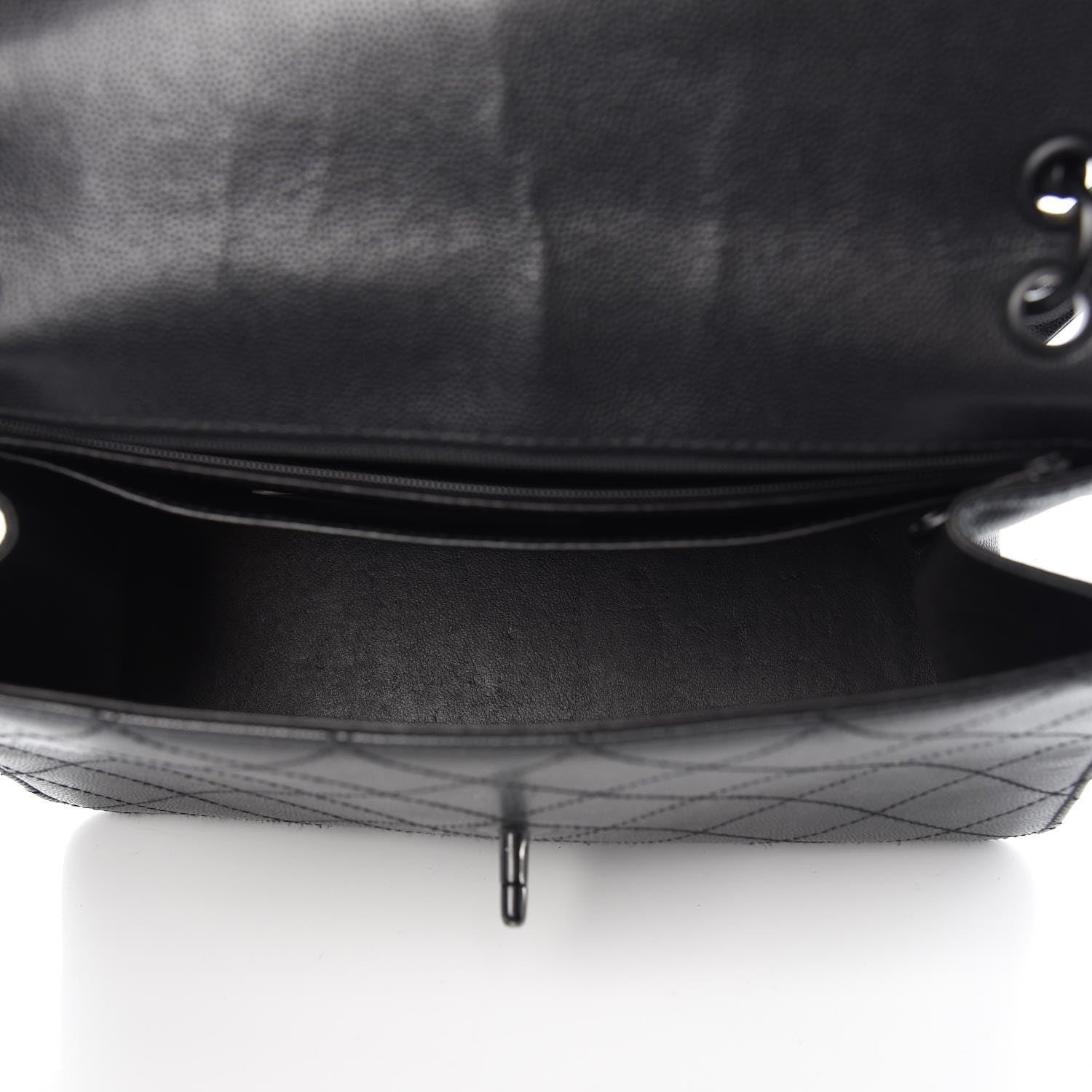 Chanel Caviar Diamond Stitched Flap Bag Black 5 of 13