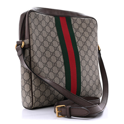 Gucci GG Supreme Monogram Web Medium Ophidia Messenger Bag Brown 3 of 13