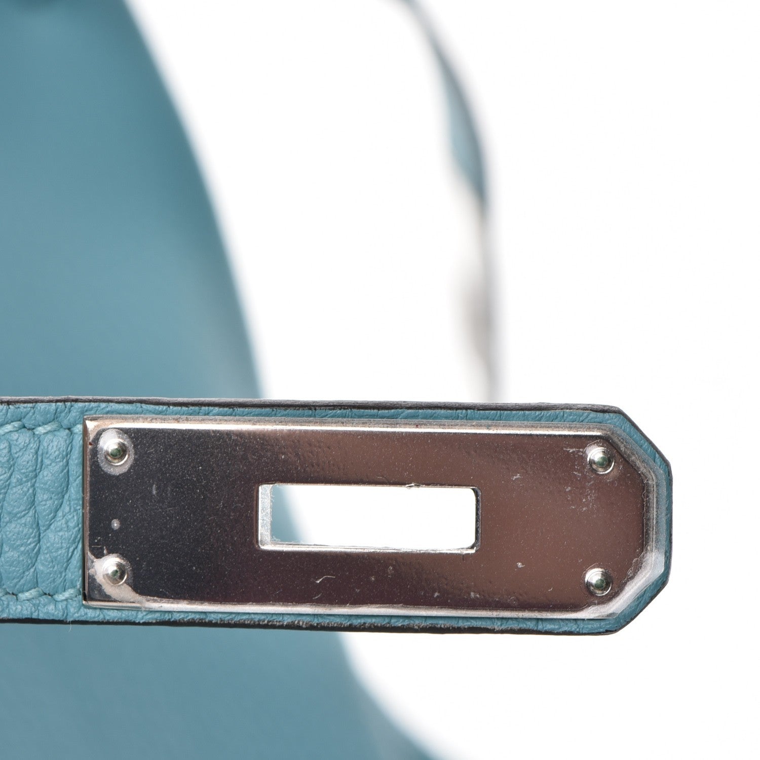 Hermes Taurillon Clemence Birkin 35 Bleu Atoll 29 of 36