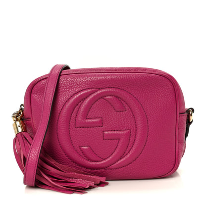 Gucci Cellarius Calfskin Small Soho Disco Bag Bright Bouganville 1 of 11