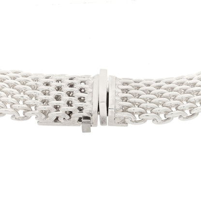 Tiffany Sterling Silver Somerset Mesh Necklace 4 of 5