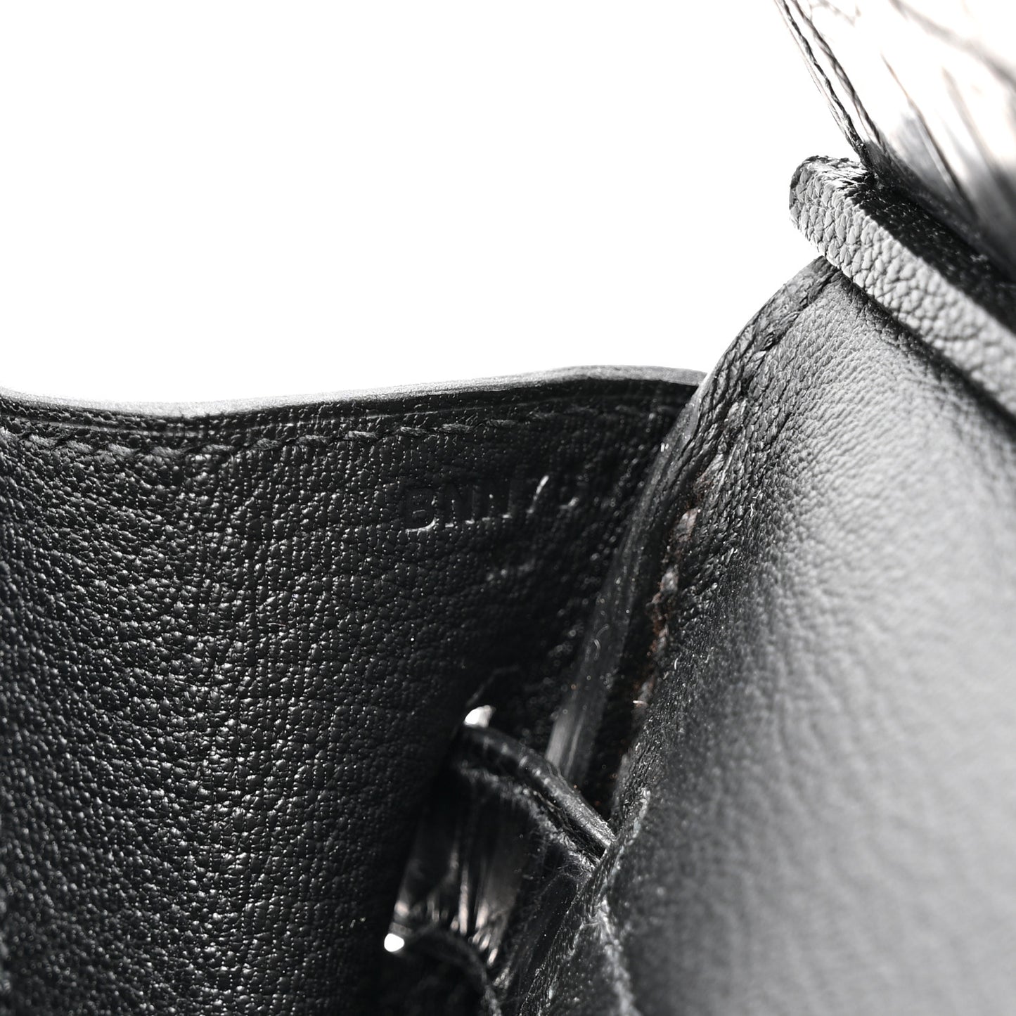 Togo Matte Niloticus Crocodile Birkin Touch 30 Black