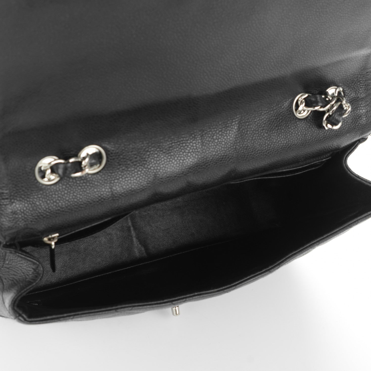 Chanel Caviar Quilted Jumbo Single Flap Black 5 of 7