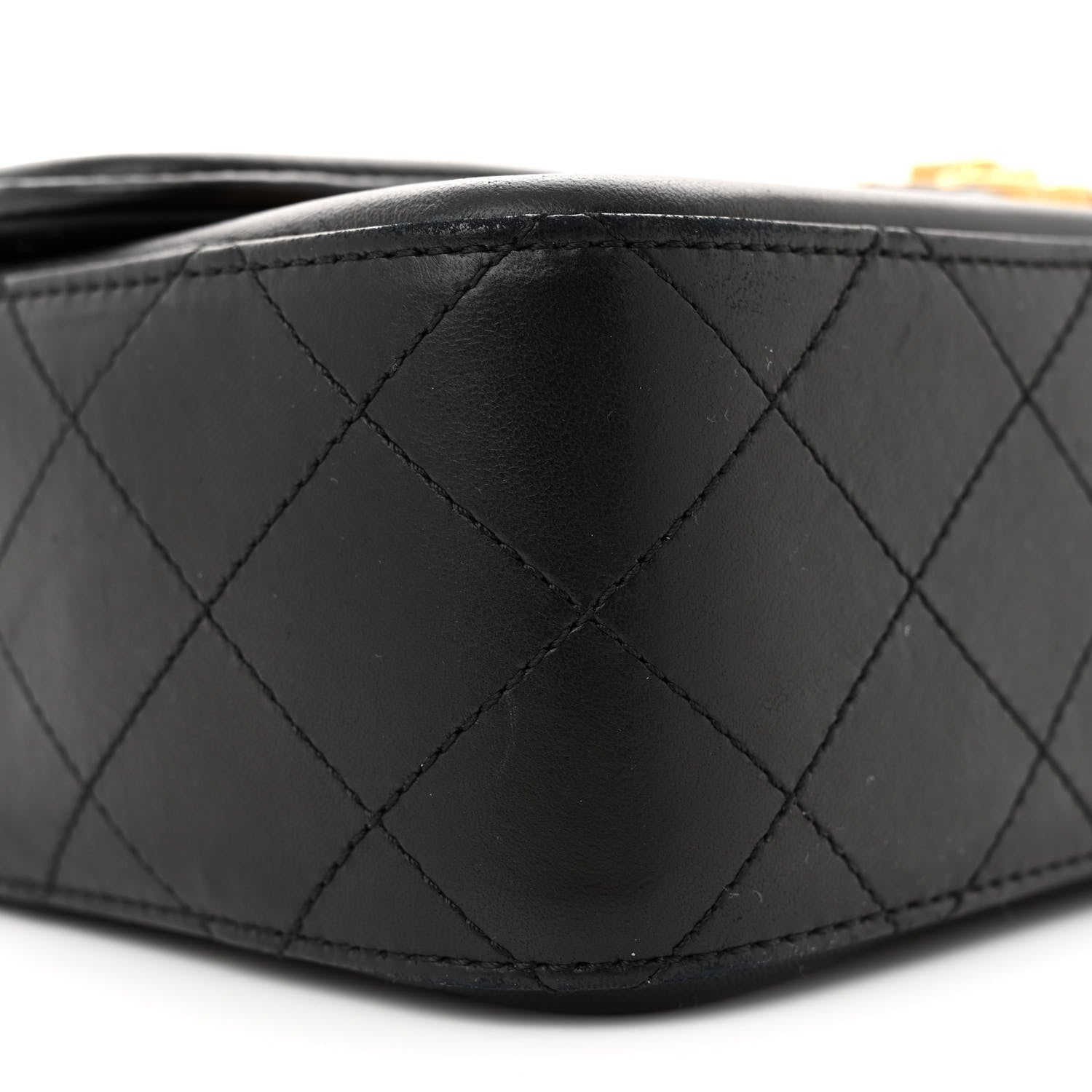 Chanel Lambskin Quilted Medium Elegant CC Flap Brown Black 9 of 13