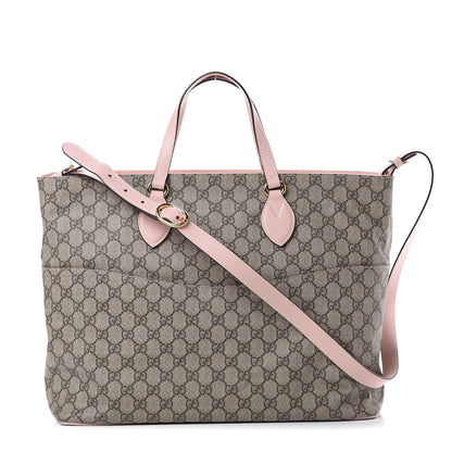 Gucci Soft GG Supreme Monogram Diaper Bag Pink 1 of 9