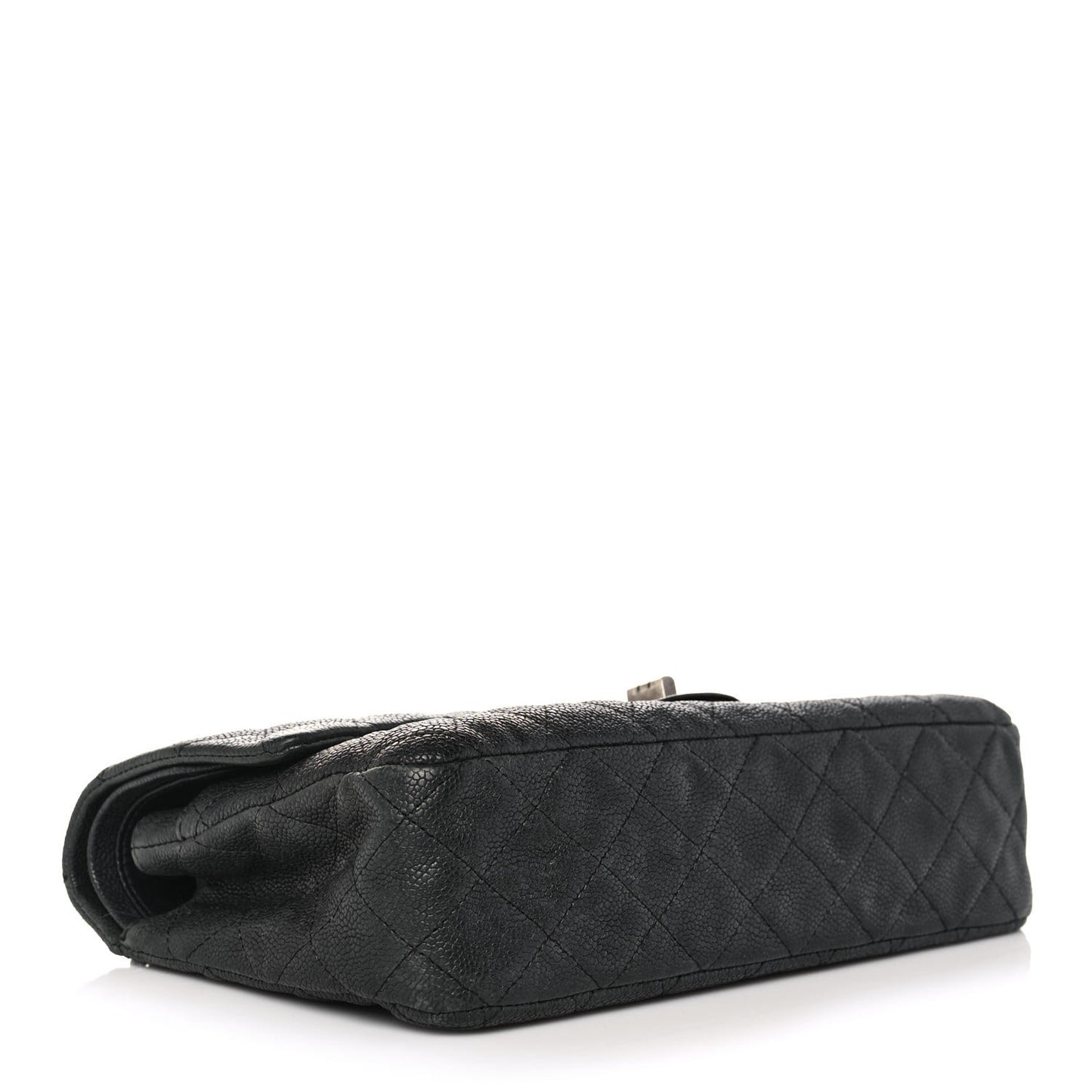 Washed Caviar Quilted 2.55 Reissue 225 Bijoux Chain Flap Black