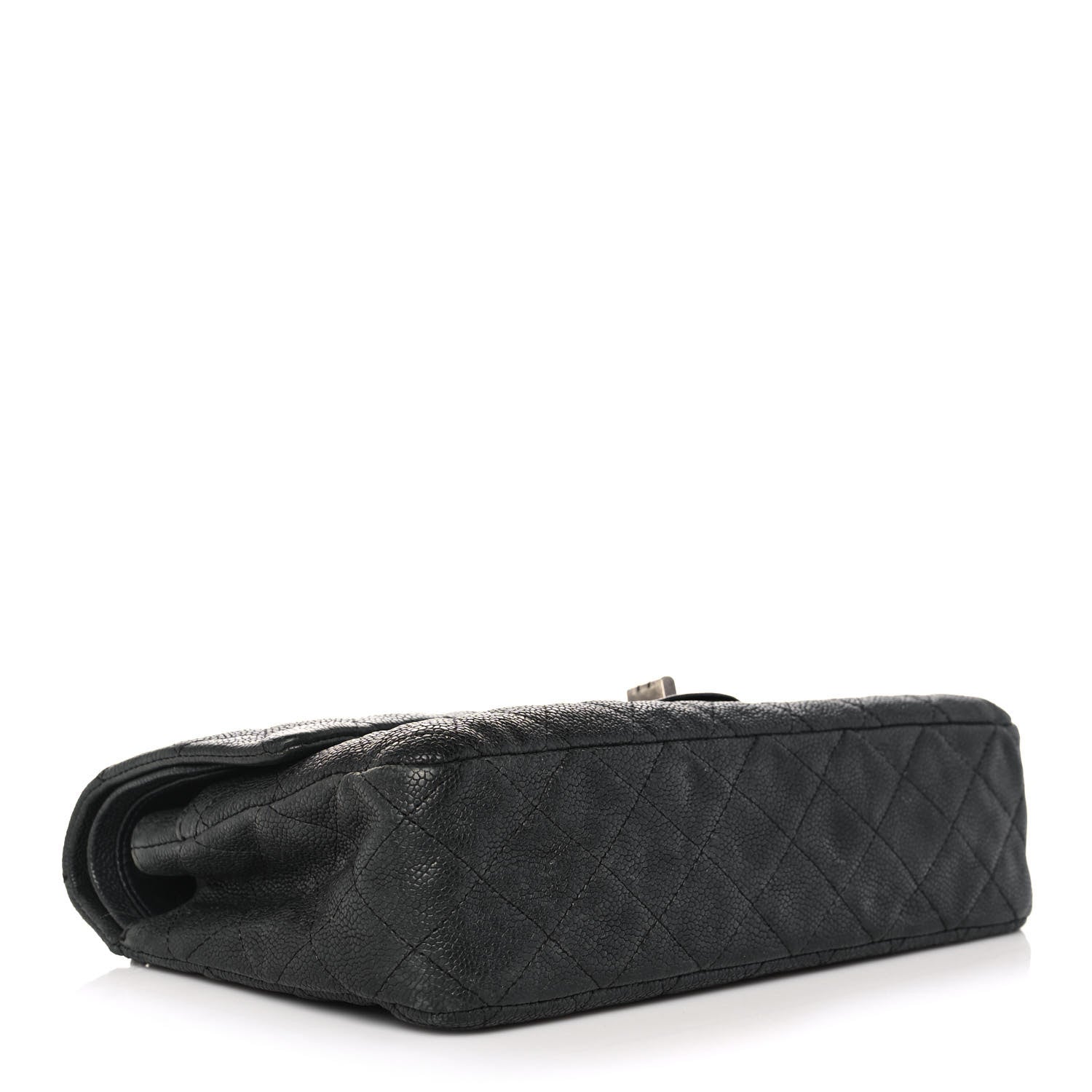 Chanel Washed Caviar Quilted 2.55 Reissue 225 Bijoux Chain Flap Black 4 of 15