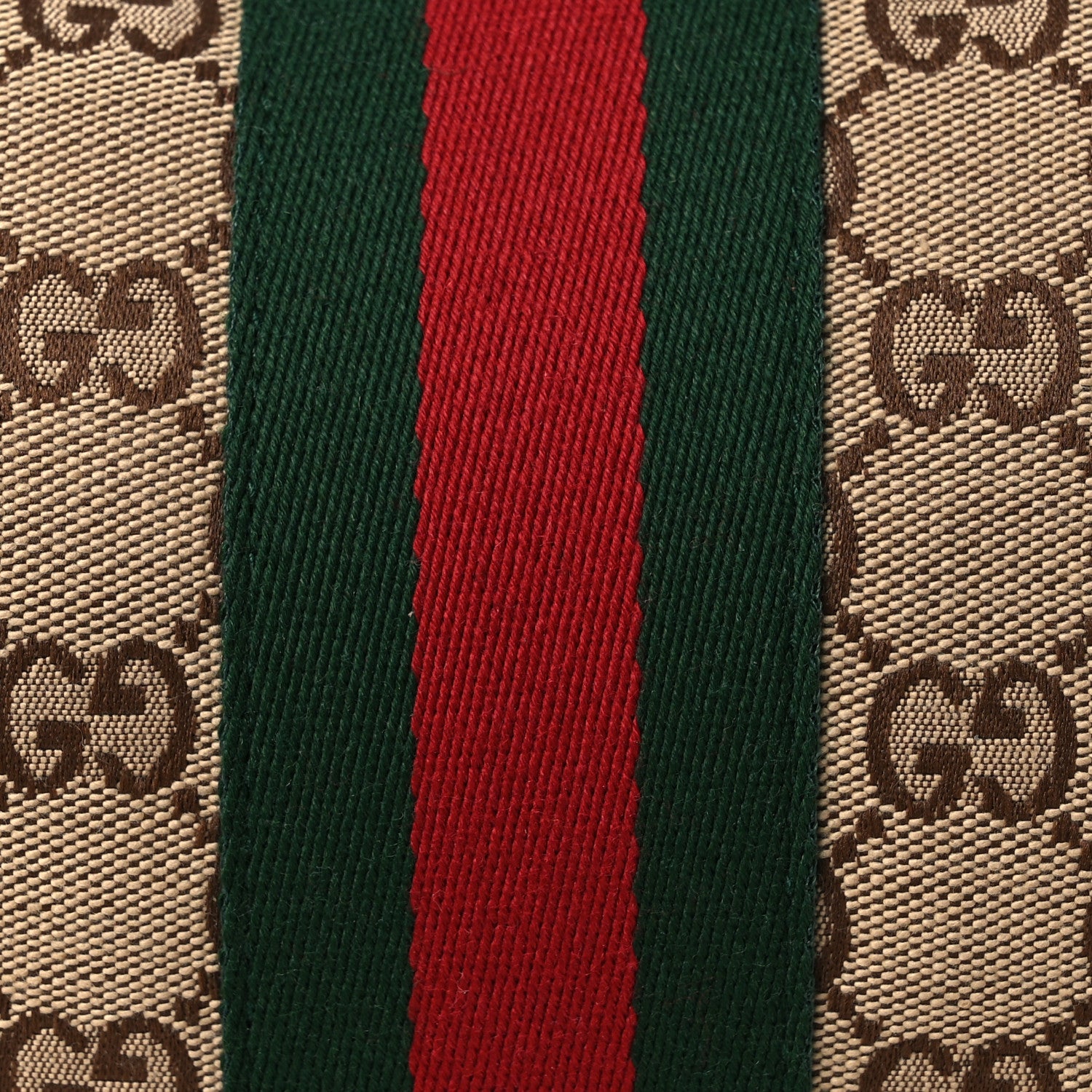 Gucci GG Monogram Web Large Giglio Tote Beige Brown 8 of 12
