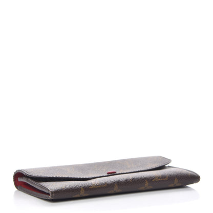 Louis Vuitton Monogram Emilie Wallet Red 4 of 11