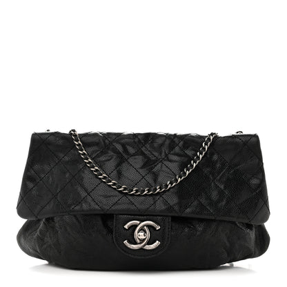 Chanel Caviar Quilted Medium Elastic Flap Black 1 of 16