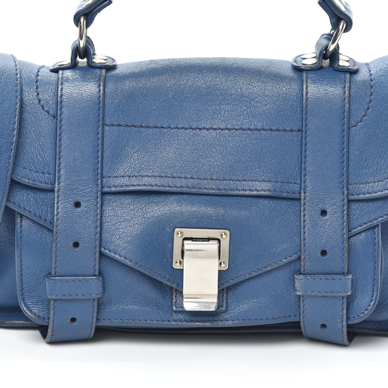 Proenza Schouler Lambskin Tiny PS1 Satchel Peacock 7 of 9