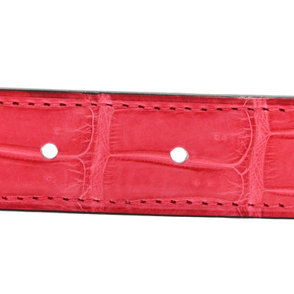 Hermes Matte Porosus Crocodile 24mm Mini Constance H Belt 75 30 Framboise 3 of 6