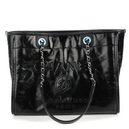 Chanel Calfskin Small Deauville Tote Black 1 of 7
