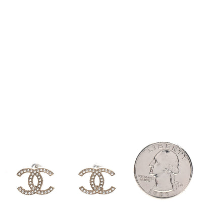 Chanel Pearl CC Earrings Light Gold 2 of 5