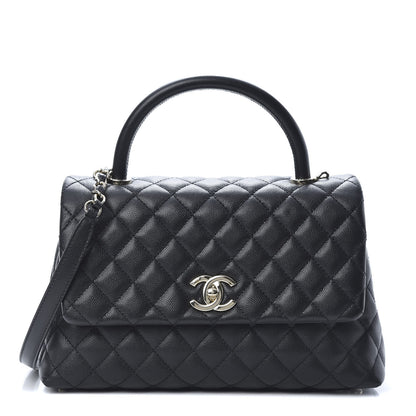 Chanel Caviar Quilted Small Coco Handle Flap Black 1 of 11