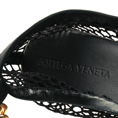 Bottega Veneta Mesh Nappa Chunky Chain Sandals 39 Black 7 of 7