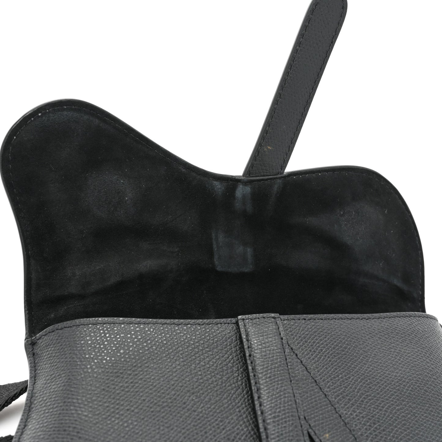 Calfskin Saddle Belt Bag Black