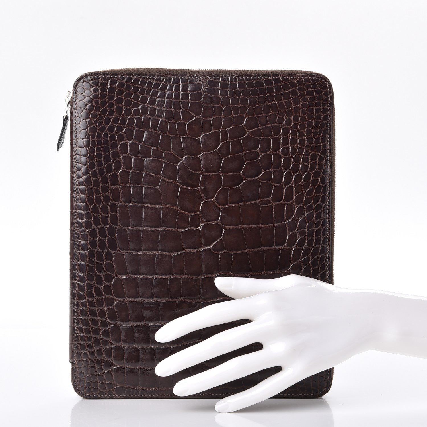 Hermes Shiny Alligator Semainier Zip Agenda Ebene 2 of 8