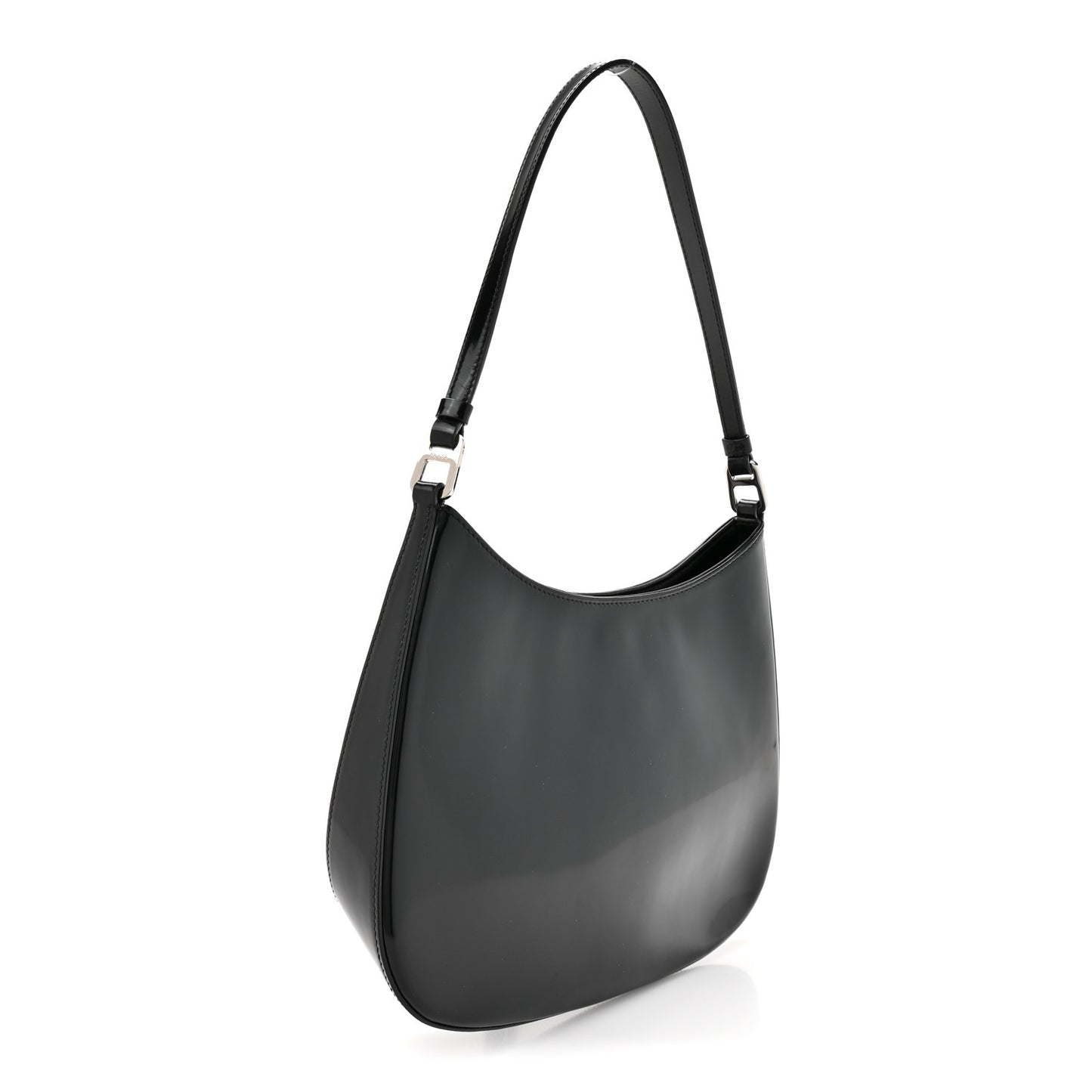 Spazzolato Cleo Shoulder Bag Black