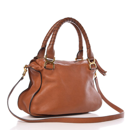 Chloe Calfskin Medium Marcie Satchel Tan 4 of 19