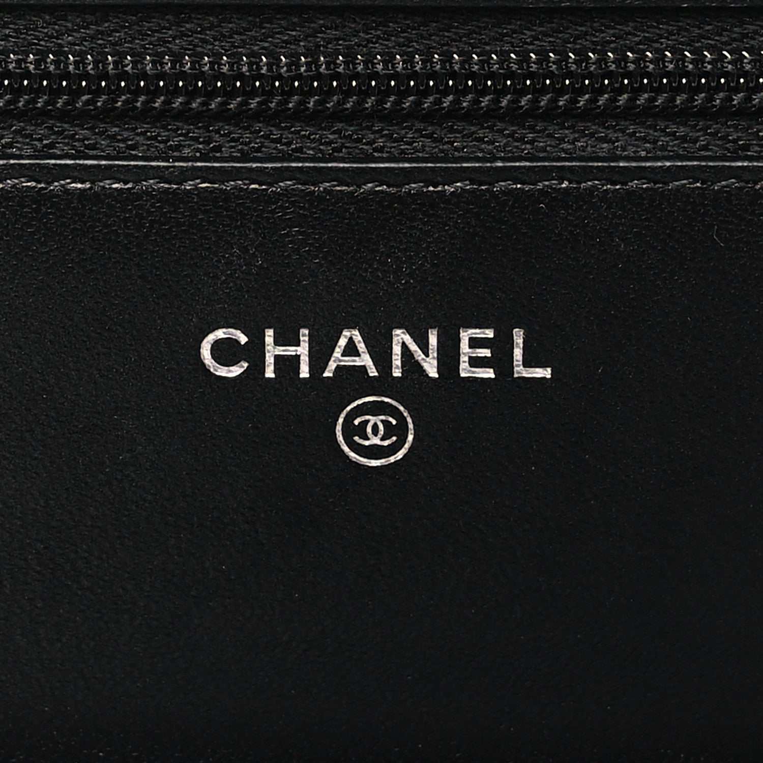 Chanel Lambskin Quilted Wallet On Chain WOC Black 6 of 12