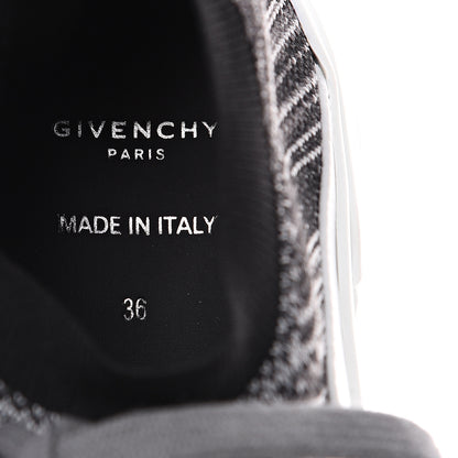 Givenchy Calfskin Neoprene Jaw Low Sneakers 36 Grey 7 of 9